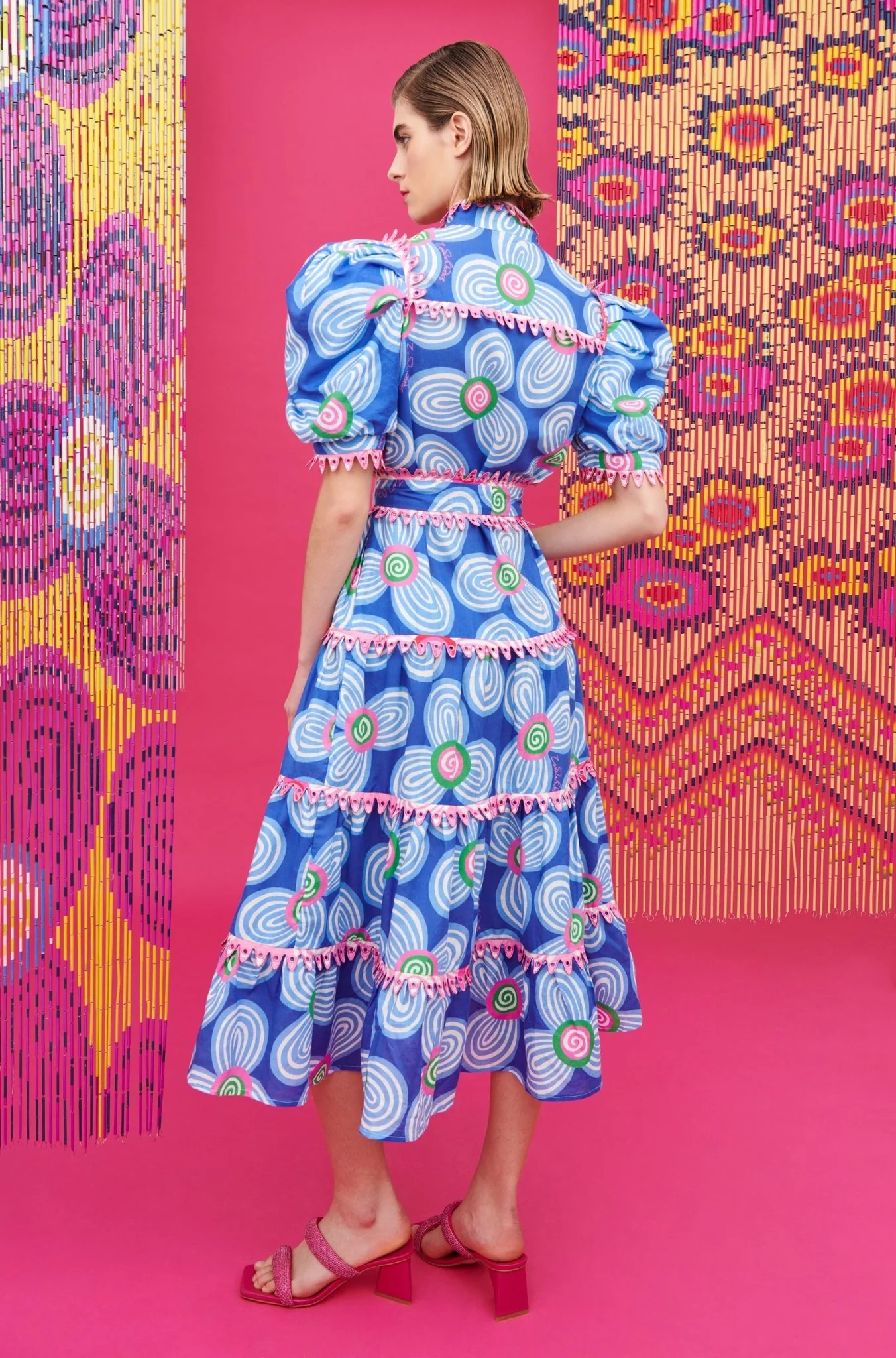 LOTTIE DRESS ACID FLOWERS BLUE - Image 6